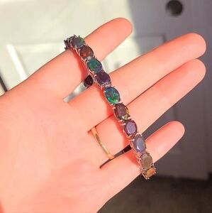 ***SOLD***Natural Black Opal Bracelet